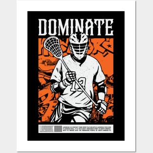 Lacrosse player Gift Posters and Art